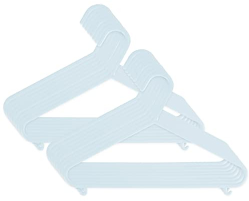 Bieco Kleiderbügel Kinder 16 St. Eisblau | Länge ca 30 cm | Baby Kleiderbügel | Kunststoff Organiser Für Kleiderschrank