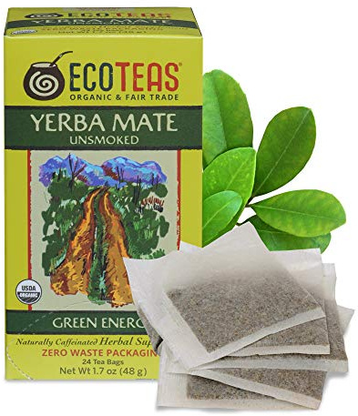 ECOTEAS Organic Yerba Mate Unsmoked Tea 24 Bags
