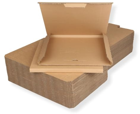 50 St. LP 1-3 Deluxe Schallplatten Versandkartons 325x325x12 mm Kartonage für Vinyl LP Maxi 12 Zoll extra stark