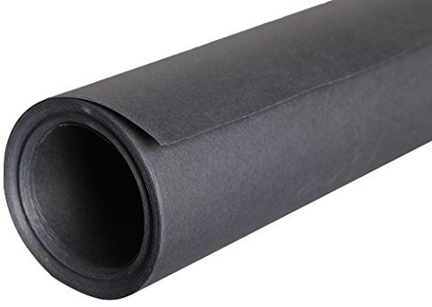 Clairefontaine 96716C Rouleau Papier Etival Color - Papier Dessin à Grain Noir - 1,5x10 m 160g - Idéal pour le Dessin et les Activités Créatives