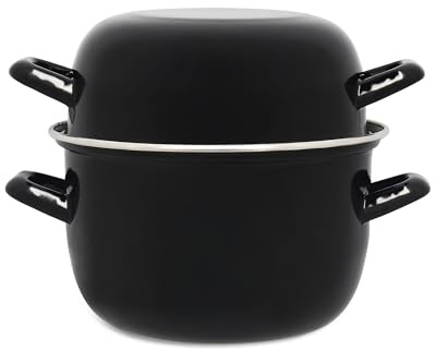 MENASTYL - Marmite à moules 18cm 2L7 en acier émaillé, parfaite pour des moules comme au restaurant ! - 3645567