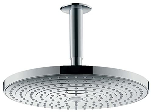 hansgrohe Raindance Select S 300 Duschkopf, Kopfbrause für Deckenmontage, 2 Strahlarten, Chrom