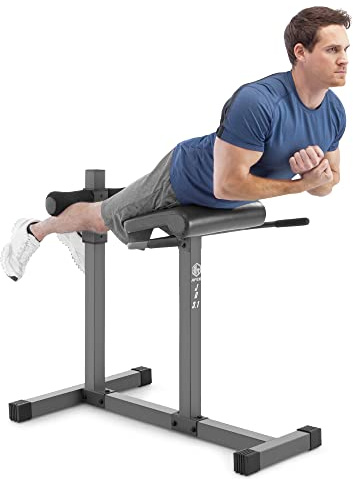 Marcy Adjustable Hyperextension Roman Chair / Exercise Hyper Bench JD-3.1 Dark grey