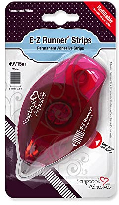 Scrapbook Adhesives Dévidoir rechargeable E-Z Runner Permanent, Autre, Blanc, 9 x 16 x 2.5 cm