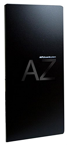 APLI 12114 - Porte-cartes de visite noir - Capacité: 160 cartes - 120 x 275 mm