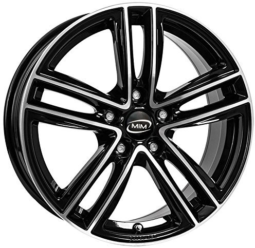 CERCHI IN LEGA MIM REAL ECE 8x18 5x112 ET39 BLACK POLISH
