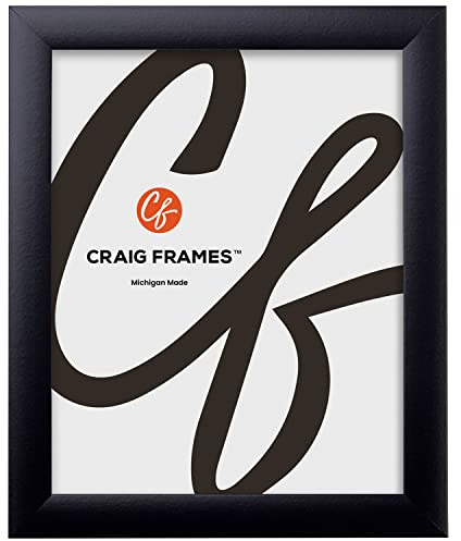 Craig Frames 20x27 Puzzle Frame, Contemporary Matte Black MDF Moulding