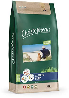 Cristoforo Senior, mangime Completo per Cani Anziani, dai 6 Anni, mangime Secco, pollame, Agnello, Uovo, Riso, Cani Anziani, 4,0 kg
