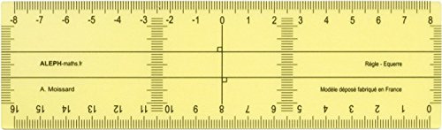 ALEPH - Règle-Equerre petit modèle 16cm