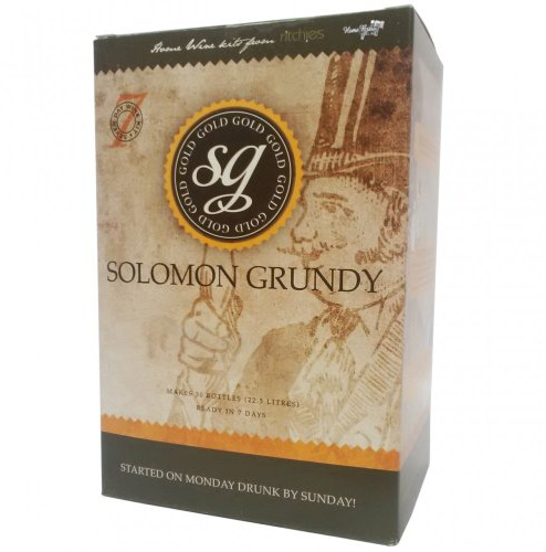 Solomon Grundy Gold Sauvignon Blanc 30 Bottle Size Wine Making Kit