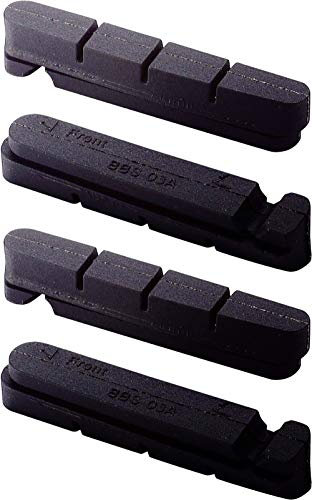 BBB Bremsschuhe Rennrad Ersatzbeläge Roadstop BBS-03A, Schwarz, 4er Set, 2.905.730.301