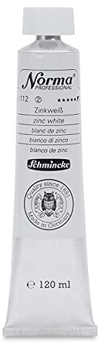 Schmincke – Norma® Professional - feinste Künstler-Ölfarben, Zinkweiß - 120 ml