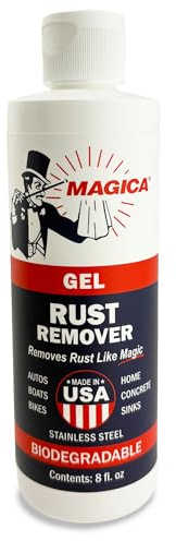 Magica® Rust Remover Reliably Removing Rust Stains for over 35 years USA Made (8oz Gel)