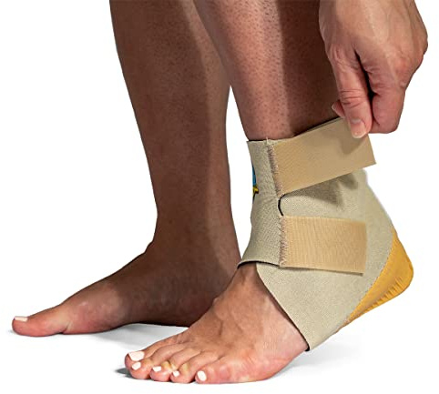 Tuli’s Cheetah Heel Cup with Compression Sleeve, Barefoot Protection for Adults with Plantar Fasciitis, One Size Fits All