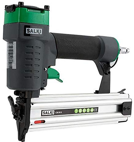 SALKI - CSK B12 Clavadora Neumática - Pistola de Clavos Neumática, Clavadora para Madera y Carpintería - Compatible con Clavo BRAD AX 1,2 de 10 a 50mm