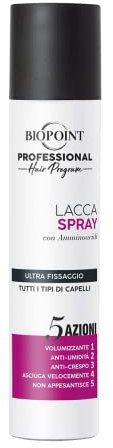Biopoint Professional Hair Program - Lacca Spray con GAS, Arricchita con Amminoacidi, Ultra fissaggio, 300ml