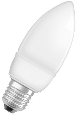 Osram 944467 Duluxstar Minicandle 5 W/825, entspricht 25 Watt, Sockel E27 Energiesparlampen in Kerzenform, warmweiß