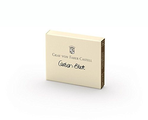 Graf von Faber-Castell Ink cartridges, Carbon Black 6X, 141100