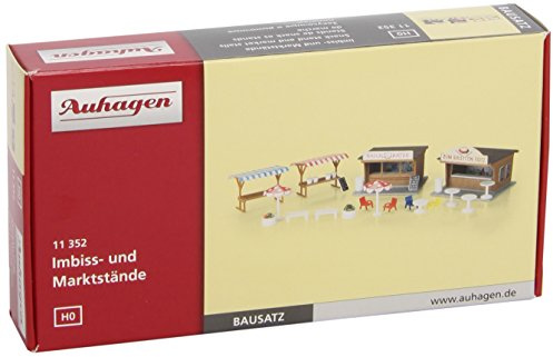 Auhagen 11352 Snack Stand and Market Stalls Modelling Kit