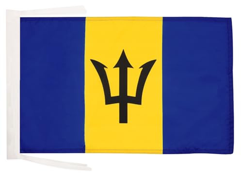 AZ FLAG Bandera de Barbados 45x30cm - BANDERINA BARBADENSE 30 x 45 cm cordeles