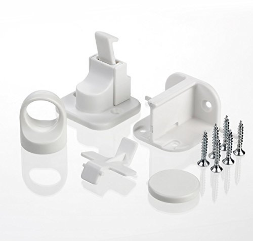 reer Magnetschloss, 2 Stück, Schrank-Sicherung und Schubladen-Sicherung, vom schwäbischen Kindersicherheitsexperten, weiß