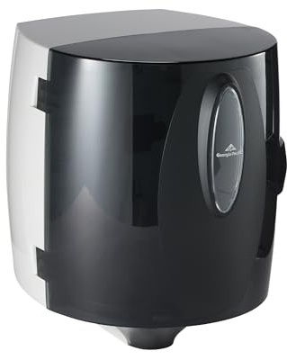 Universal Centerpull Paper Towel and Wiper Dispenser by GP PRO (Georgia-Pacific), Black, 54050, 10.25” W x 10.75” D x 12.625” H, 1 Dispenser