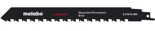 Metabo Säbelsägeblatt expert brick 240 x 1,5 mm, HM, 12,7/ 2 TPI (631916000) Materialeignung: Mauerstein / Ziegelstein / Porenbeton / Zementverbundplatten / für Materialdicken < 150 mm