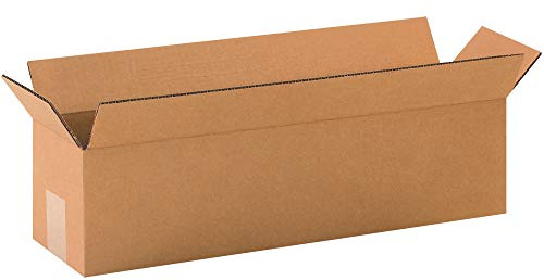 Aviditi 2055 Long Corrugated Cardboard Box 20 L x 5 W x 5 H, Kraft, for Shipping, Packing and Moving (Pack of 25)
