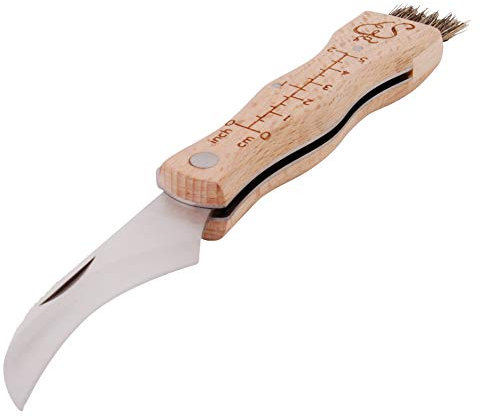 Esschert Design - Couteau A Champignon Avec Brosse