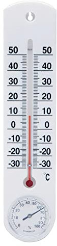 Termometro Pared/Jardin Con Higrómetro Plástico 25 cm.