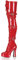 Higher-Heels PleaserUSA Overknee-Stiefel Electra-3028 Lack rot Gr.45