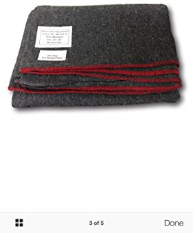 cissbury Military Wool Blankets, New Sealed, Choice Of Colour (Grey, 60/80)