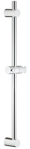 GROHE Universal - Brausestange (600mm, mit Wandhaltern, Gleiter und Gelenkstück, schnelle Befestigung, variabel zur Anpassung an bestehende Bohrlöcher), chrom, 27724000