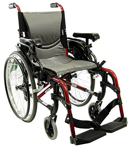 Karman 29 pounds S-305 Ergonomic Wheelchair 18 Pearl Silver