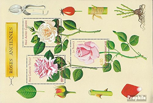 France Bloc 21 (complète.Edition.) Neuf avec Gomme Originale ** MNH 1999 Rose sélections (Timbres pour Les collectionneurs) Plantes/Champignons