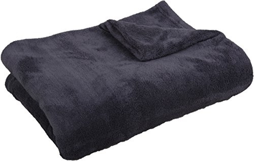 Bestlivings Kuscheldecke Tagesdecke XXL ca. 290g/m² (anthrazit / 150x200cm) Wohndecke für Bett, Sofa, Couch extra flauschig