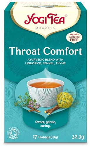 (12-pack) – Yogi te – komfort i halsen | 17 väska | 12-pack paket