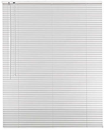 Original Easy-Shadow Aluminium Jalousie Jalousette Breite 120 x 175 cm Höhe in Farbe weiss - Bedienseite links - Fensterjalousie Jalousien Alu-Jalousien Alu-Jalousetten Fenster Rollo Lamellenbreite 25 mm Lamellen / Maßanfertigung