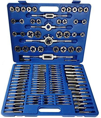 Gewindeschneid-Satz | 110 tlg. | Zoll und metrisch | inkl. Kunststoffkoffer
