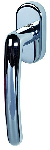 Alpertec Fenstergriff Franziska - R Messing chrom Stiftlänge 40 mm Fensterbeschlag, 32861560K1