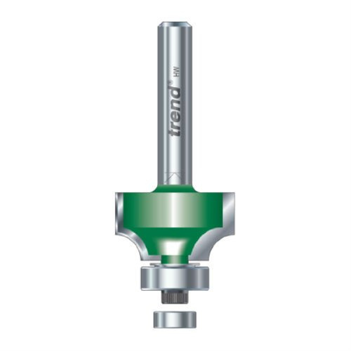 Trend CraftPro C075X8MMTC Ball Bearing Rounding Router Bit 8mm Shank 4.8mm Radius 12.7mm Cutting Length Carbide Tipped