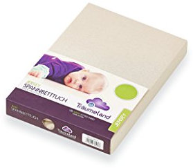 Träumeland Spannbetttuch Jersey, beige, 40 x 90 cm