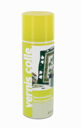 Flacon aérosol 250 ml vernis colle granité