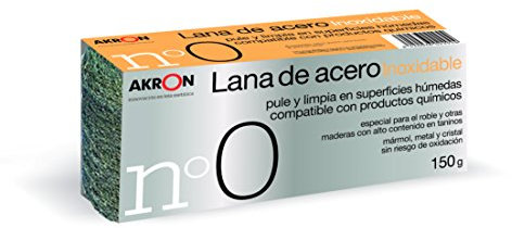 Media Bobina de Lana de Acero BARLESA 150g - Calidad Profesional para Pulido y Limpieza, Variantes No. 0000 a No. 2, Compacta, Duradera y Segura (Fina Nº 0)