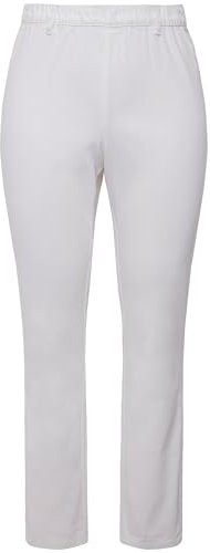 Ulla Popken Damen Jeggings Sienna, Stretch, Gürtelschlaufen Slim Jeans, Schneeweiß, 38W / 32L EU
