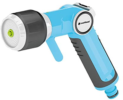 CELLFAST Gartenbrause Sprinklerpistole Spritzpistole Multifunktionell Gartensprinkler Rasensprenger Für Rasen Blumen Pflanzen Safetouch System ENERGO