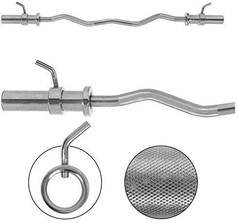 Sport-Tec Olympia SZ-Stange Trizepsstange Olympia Stange Chrom inkl. Feststeller, 5x125 cm