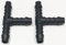 2x Hose Tube Pipe 3-way T-Piece Splitter Connector 4mm Tube Pipe Connector Joiner Air Fuel Water - FREE FIRST CLASS UK POSTAGE!