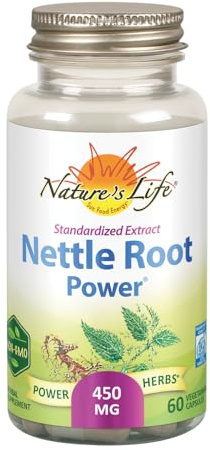 ZAND Nature's Life Nettle Root Power 450mg Herbal Supplement | Prostate & Urinary Tract Health Formula for Men | Non-GMO & Lab Verified | 60 Veg Caps