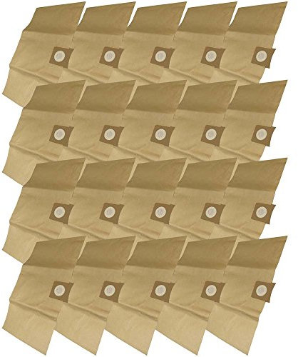 20 sacchetti per aspirapolvere in carta Heavy per uso industriale, cantiere, adatti per: